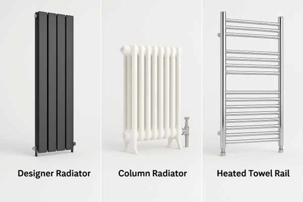 Showcase product shots of top 3 radiators
