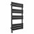 Flat Panel Heated Towel Rail 1000x600mm 9 Ladder Black with Touch Screen Thermostatic Heating element Solare By Dolce