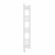 Curved Heated Towel Rail 1400x300mm White with Touch Screen Thermostatic Heating element Nebbia By Dolce
