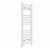 Curved Heated Towel Rail 800x300mm White with manual heating element Nebbia By Dolce
