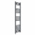 Curved Heated Towel Rail 1600x400mm Anthracite with manual heating element Nebbia By Dolce