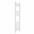 Straight Heated Towel Rail 1200x300mm White with manual heating element Masaccio By Dolce