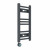Curved Heated Towel Rail 600x300mm Anthracite with Button Screen Thermostatic Heating element Nebbia By Dolce