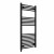 Curved Heated Towel Rail 1200x600mm Black with manual heating element Nebbia By Dolce