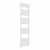 Flat Panel Heated Towel Rail 1600x450mm 15 Ladder White with manual heating element Solare By Dolce