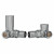 Chrome Corner Manual Radiator Valve Pair Serafino by Venice