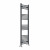 Anthracite Straight Heated Towel Rail 1400x400 mm Calda by Dolce