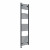 Curved Heated Towel Rail 1800x500mm Anthracite with Touch Screen Thermostatic Heating element Nebbia By Dolce
