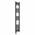 Curved Heated Towel Rail 1600x300mm Black with Button Screen Thermostatic Heating element Nebbia By Dolce