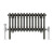 Raw Metal Triple Cast Iron Designer Radiator 300x607mm Vitale by Dolce