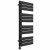 Flat Panel Designer Towel Radiator 1126mm x 500mm Black with Touch Screen Thermostatic Heating element Tiziano By Dolce