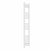 Curved Heated Towel Rail 1600x300mm White with manual heating element Nebbia By Dolce