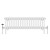 White Quadruple Cast Iron Designer Radiator 300x1010mm Vitale by Dolce