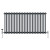 Anthracite Triple Cast Iron Designer Radiator 600x1192mm Vitale by Dolce