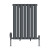 Anthracite Double Oval Panel Designer Radiator 600x413mm - Altea by Dolce