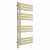 D shape Designer Towel Radiator 1200mm x 600mm Brushed Brass with Touch Screen Thermostatic Heating element Tiziano By Dolce