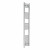 Straight Heated Towel Rail 1600x300mm Chrome with manual heating element Masaccio By Dolce