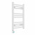 Curved Heated Towel Rail 600x400mm White with WIFI Button Screen Thermostatic Heating element Nebbia By Dolce
