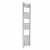 Straight Heated Towel Rail 1600x400mm Chrome with manual heating element Masaccio By Dolce