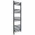 Curved Heated Towel Rail 1400x500mm Anthracite with WIFI Button Screen Thermostatic Heating element Nebbia By Dolce