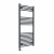 Curved Heated Towel Rail 1200x600mm Anthracite with Touch Screen Thermostatic Heating element Nebbia By Dolce