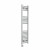 Curved Heated Towel Rail 1200x300mm Chrome with Touch Screen Thermostatic Heating element Nebbia By Dolce