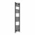 Black Curved Heated Towel Rail 1800x400 mm Benessere by Dolce