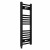 Curved Heated Towel Rail 800x300mm Black with manual heating element Nebbia By Dolce