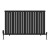 Black Single Oval Panel Designer Radiator 600x1003mm - Altea by Dolce
