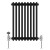 Black Triple Cast Iron Designer Radiator 600x427mm Vitale by Dolce