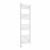 Straight Heated Towel Rail 1400x500mm White with Touch Screen Thermostatic Heating element Masaccio By Dolce