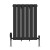 Black Single Flat Panel Designer Radiator 600x408mm - Aurora by Dolce