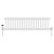 White Triple Cast Iron Designer Radiator 300x1012mm Vitale by Dolce