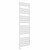 Flat Panel Heated Towel Rail 1800x600mm White with WIFI Button Screen Thermostatic Heating element Solare By Dolce