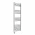 Curved Heated Towel Rail 1400x500mm Chrome with Touch Screen Thermostatic Heating element Nebbia By Dolce
