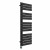 Flat Panel Designer Towel Radiator 1380mm x 500mm Black with Button Screen Thermostatic Heating element Tiziano By Dolce