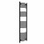 Curved Heated Towel Rail 1800x500mm Black with manual heating element Nebbia By Dolce