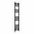 Black Straight Heated Towel Rail 1800x400 mm Calda by Dolce