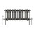 Raw Metal Triple Cast Iron Designer Radiator 300x695mm Vitale by Dolce