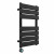 Flat Panel Heated Towel Rail 650x400mm 7 Ladder Black with WIFI Button Screen Thermostatic Heating element Solare By Dolce