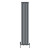 Anthracite Single Flat Panel Designer Radiator 1600x272mm - Aurora by Dolce