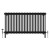 Black Quadruple Cast Iron Designer Radiator 600x1190mm Vitale by Dolce
