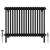 Black Quadruple Cast Iron Designer Radiator 600x830mm Vitale by Dolce