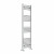 Chrome Curved Heated Towel Rail 1400x400 mm Benessere by Dolce