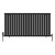 Black Single Oval Panel Designer Radiator 600x1180mm - Altea by Dolce