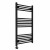 Straight Heated Towel Rail 1000x600mm Black with Touch Screen Thermostatic Heating element Masaccio By Dolce