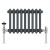 Anthracite Double Cast Iron Designer Radiator 300x425mm - Vitale by Dolce