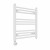 Straight Heated Towel Rail 600x600mm White with Touch Screen Thermostatic Heating element Masaccio By Dolce