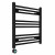 Straight Heated Towel Rail 600x600mm Black with WIFI Button Screen Thermostatic Heating element Masaccio By Dolce