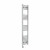 Curved Heated Towel Rail 1400x300mm Chrome with Touch Screen Thermostatic Heating element Nebbia By Dolce